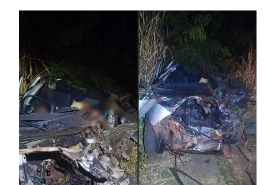 Imagem de compartilhamento para o artigo Acidente entre caminhão e carro mata 3 pessoas em rodovia de MS da MS Todo dia